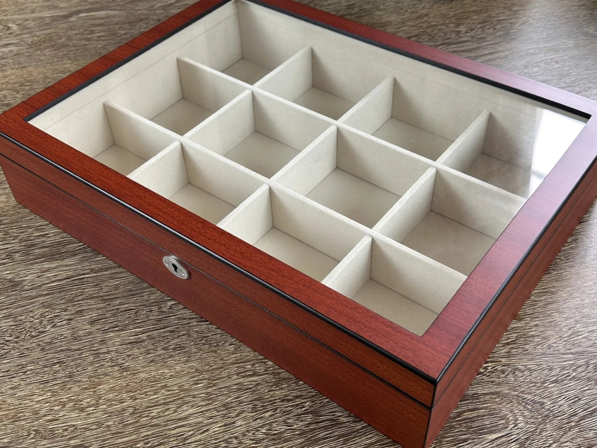 Warm woodgrain display box
